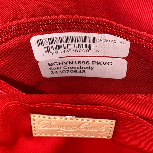 RARE & SOLD OUT! Dooney & Bourke Pink Chevron Suki Crossbody - Picture 7 of 13